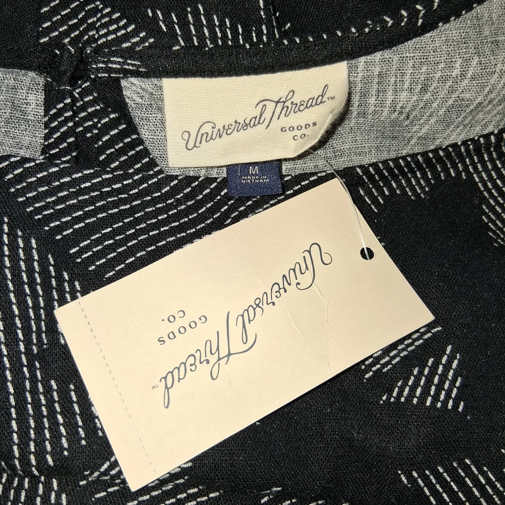 Universal Thread Black and Gray Long Sleeve Dress Women Size M - Picture 14 of 14